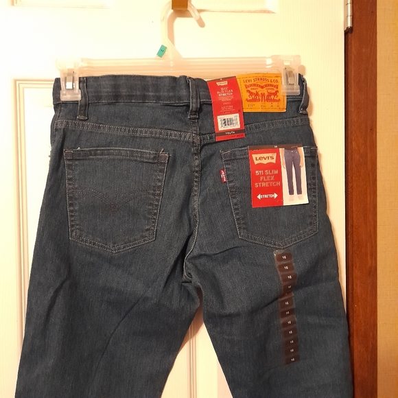 NEW Levi's 511 Slim Flex Stretch Blue Jeans - Picture 2 of 4